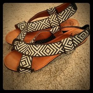 Lucky Brand wedges, size 10
